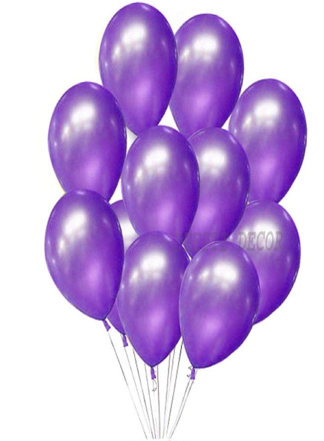 DEEPTI DECOR 100 Pcs Purple Color Latex Super Metallic Hd Balloons 12" Inch Best For Theme Party Decoration,Birthday,Wedding,Anniversary,Office,House Party,Opening Ceremony Party Supplies - Image 4